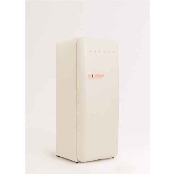 Frigider Retro, CREATE, 281 litri, crem/rose gold