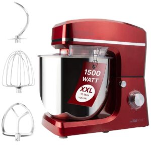 Mixer cu bol, Clatronic, XXL, 10 litri, 1500 W, rosu