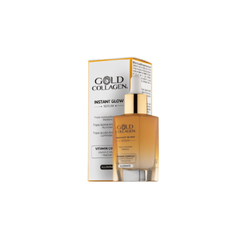 Ser cu colagen, stralucire instantanee, triplu antioxidant, cu complex de vitamine, Gold Collagen, Instant Glow, 30 ml