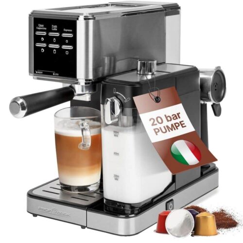Espressor semiautomat, ProfiCook, PC-ES/KA1266, inox