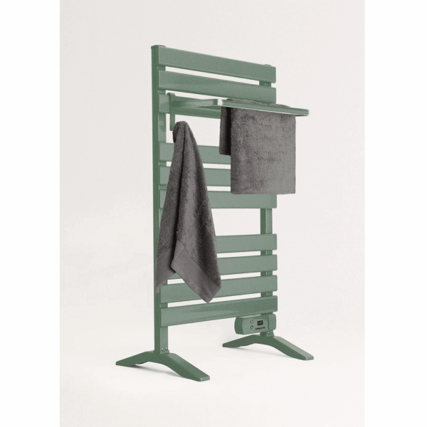 Radiator electric pentru baie, CREATE, Warm Towel, montare podea/perete, sage