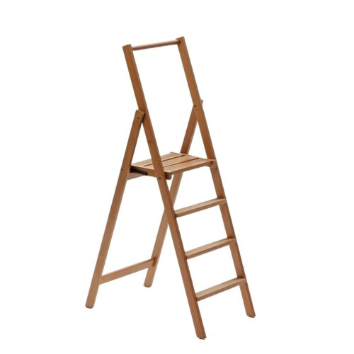 Scara pliabila, Arredamenti Italia, H 80 cm, Kimora 4, lemn cires