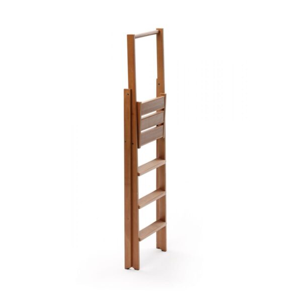 Scara pliabila, Arredamenti Italia, H 80 cm, Kimora 4, lemn cires