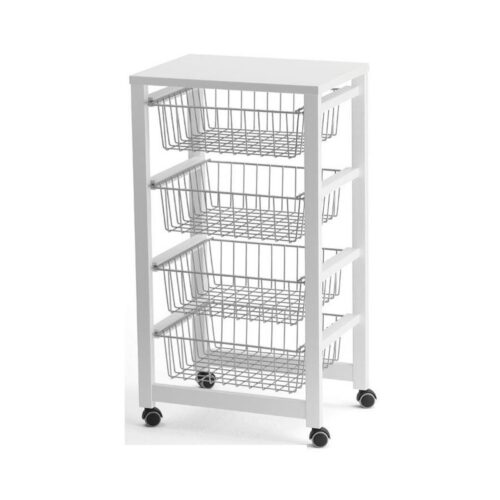 Raft mobil pentru depozitare, Arredamenti Italia, Gingerone, alb