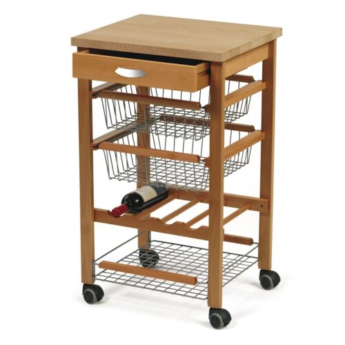 Raft mobil pentru depozitare, Arredamenti Italia, Arturo, lemn cires