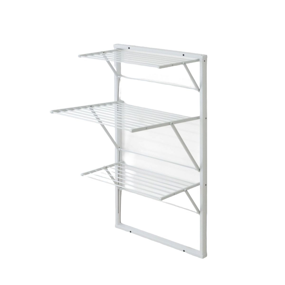 Uscator de rufe pentru perete, Arredamenti Italia, Karim, 3 niveluri, alb