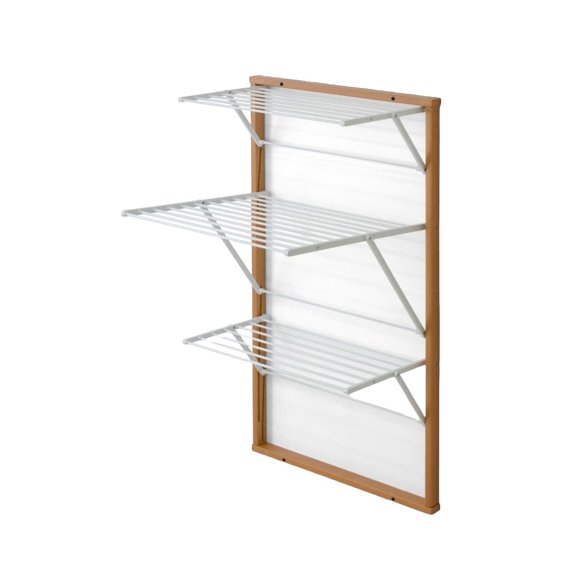 Uscator de rufe pentru perete, Arredamenti Italia, Karim, 3 niveluri, lemn cires