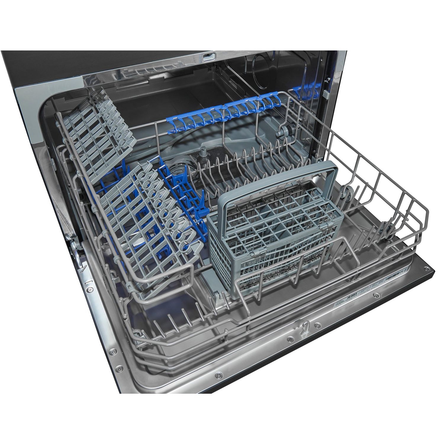 Masina de spalat vase incorporabila, Exquisit, EGSP1060-E-030F, 6 seturi, negru