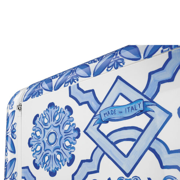 Frigider retro, Smeg x Dolce&Gabbana, 270 litri, albastru/alb