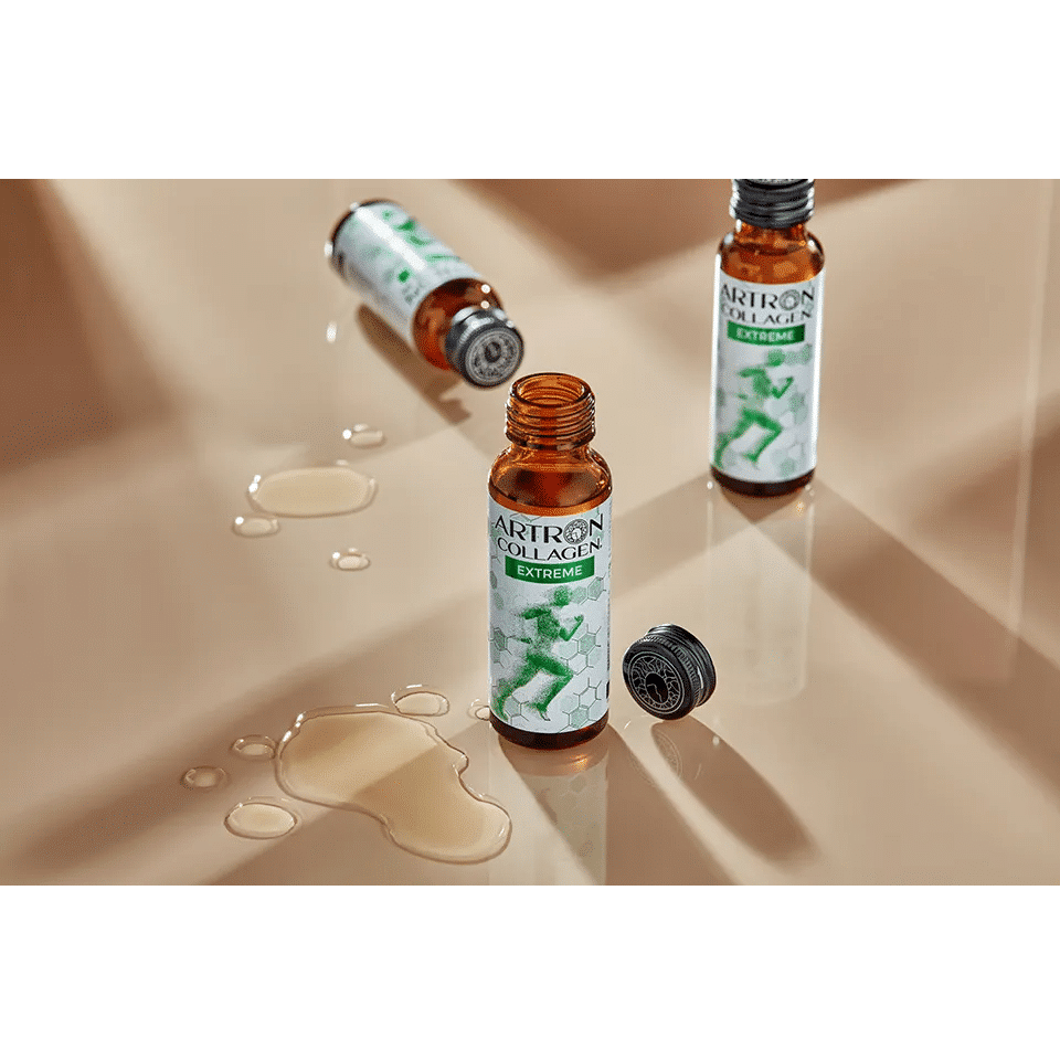 Colagen marin hidrolizat 10.000 mg pentru articulatii, muschi si oase, Artron Gold Collagen Extreme, 10 flacoane x 50 ml