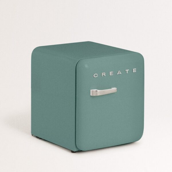 Frigider minibar Retro, CREATE, 48 litri, sage/silver