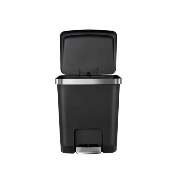 Cos de gunoi cu pedala, EKO, Hana 2, 15 litri, 1 compartiment, negru