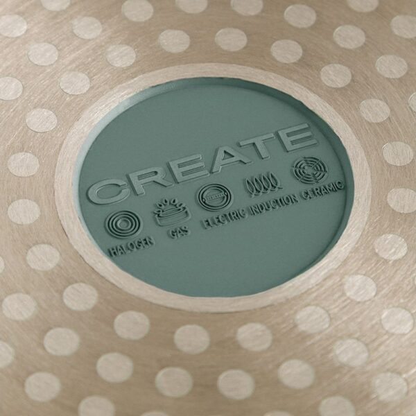 Vas de gatit cu capac, CREATE, Studio, 3 litri, sage/cupru