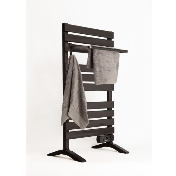 Radiator electric pentru baie, CREATE, Warm Towel, montare podea/perete, negru