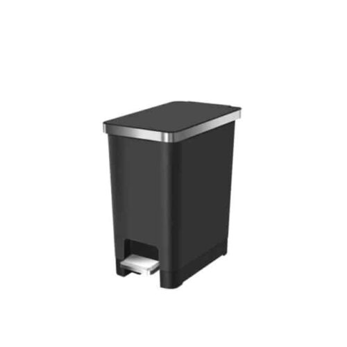 Cos de gunoi cu pedala, EKO, Hana Slim, 10 litri, 1 compartiment, negru