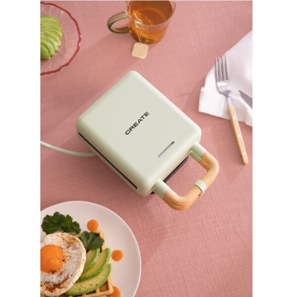 Aparat de vafe/gofre 2in1, CREATE, Stone Studio, verde pastel