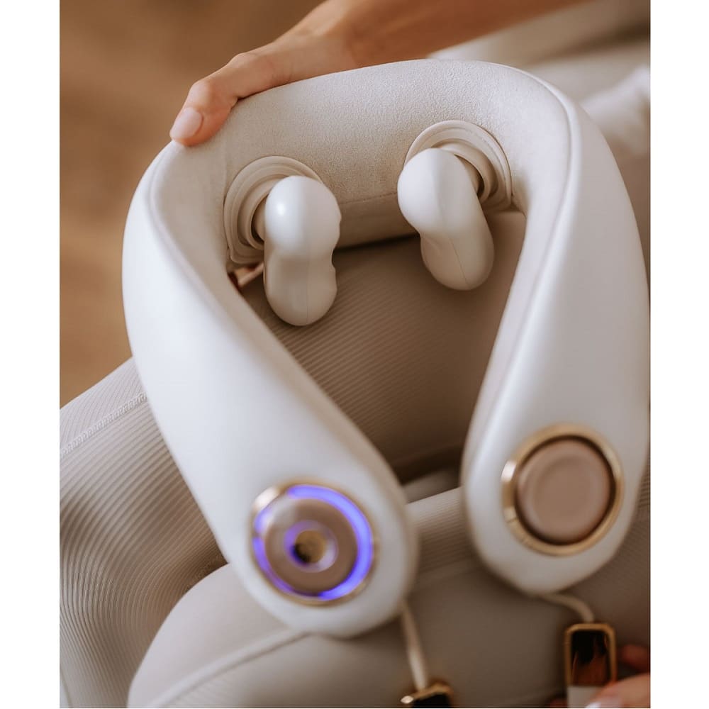 Aparat de masaj pentru gat, Beautifly, Harmony Fitness, alb