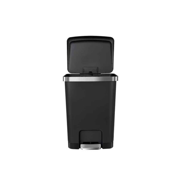 Cos de gunoi cu pedala, EKO, Hana 2, 25 litri, 1 compartiment, negru