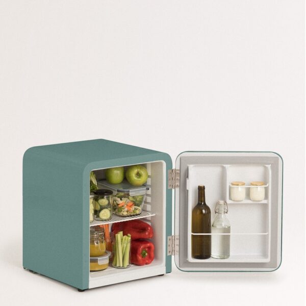 Frigider minibar Retro, CREATE, 48 litri, sage/silver