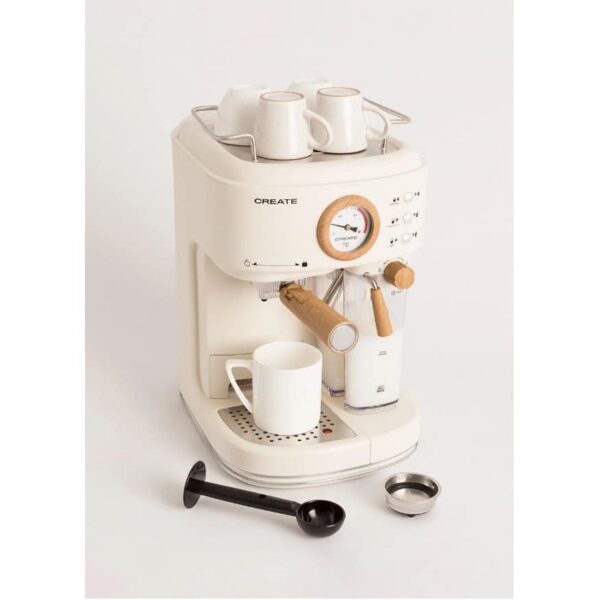 Espressor Retro semiautomat, CREATE, Thera Retro Pro, crem