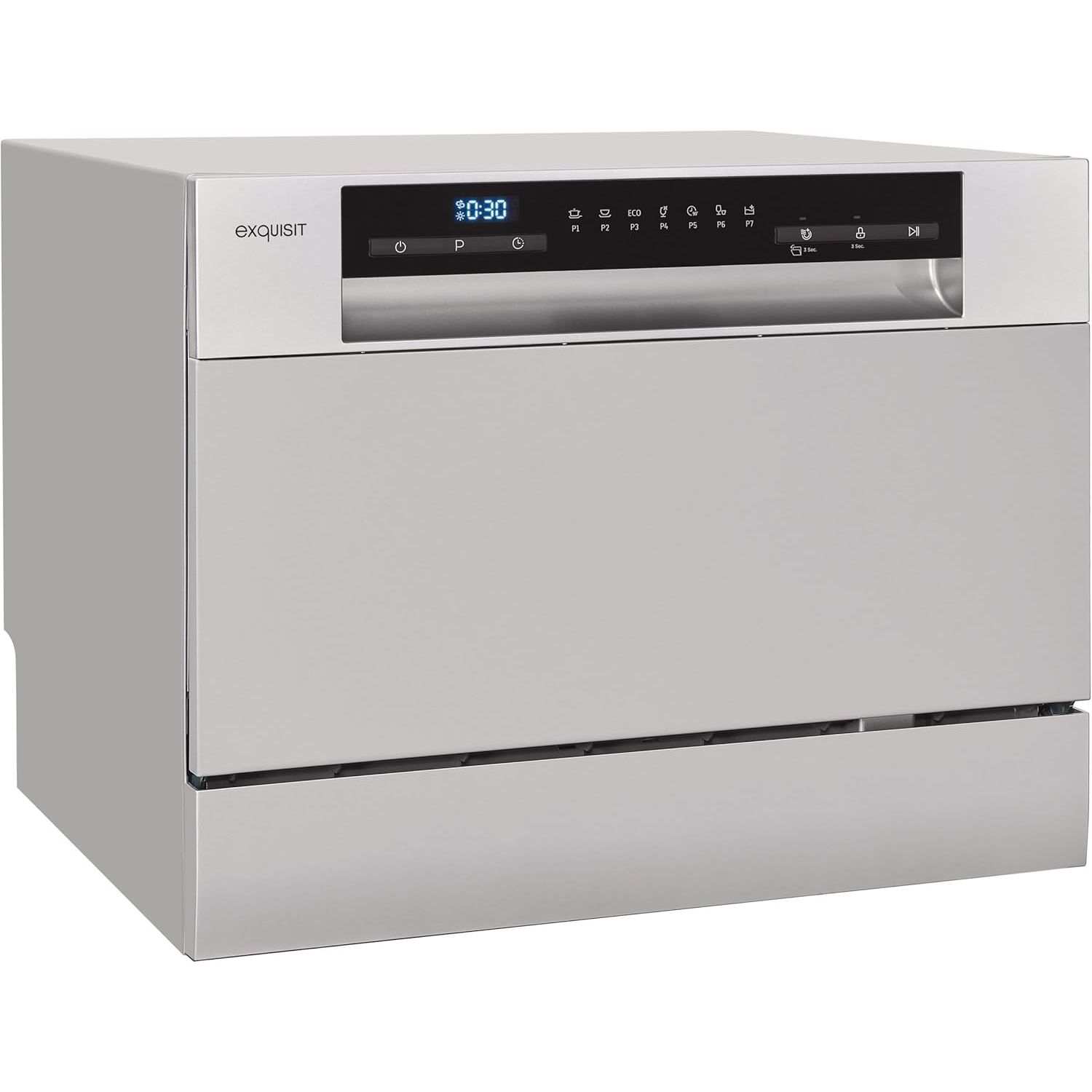 Masina de spalat vase, undercounter, Exquisit, GSP206-030GR, 6 seturi, gri