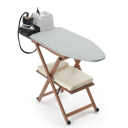 Masa de calcat pliabila cu raft, Arredamenti Italia, Stirocomodo, lemn cires