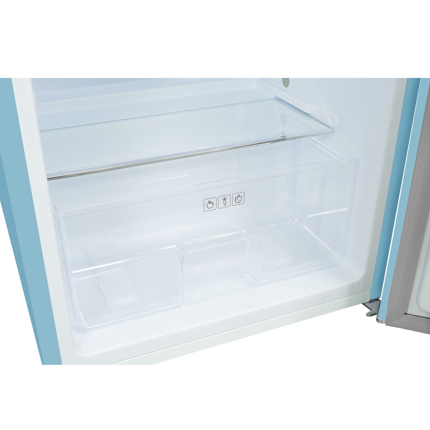 Frigider minibar Retro, Exquisit, 122 litri, bleu