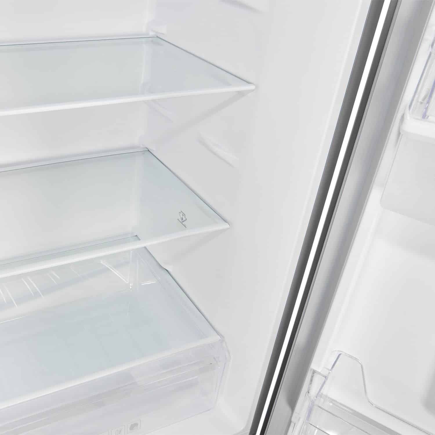 Combina frigorifica Exquisit, cu dispenser de apa, 260 litri, inox