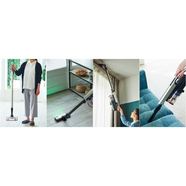 Aspirator de mana, fara sac, Hitachi, Green LED, PV-XH2M, bej