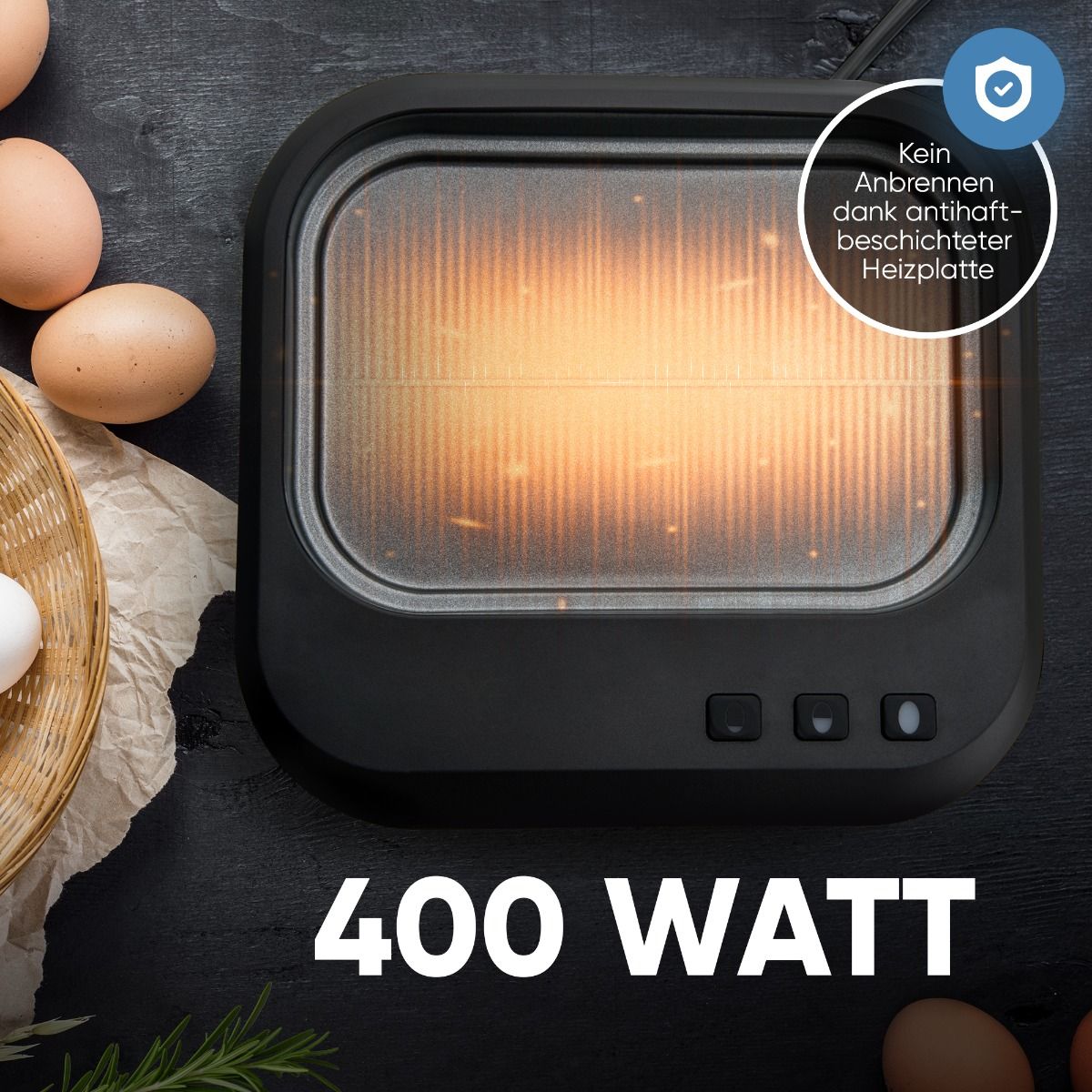 Fierbator 6 oua, ProfiCook, 400 W, inox