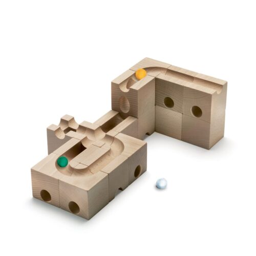 Set joc din lemn pentru copii, CUBORO, Speed, lemn natur