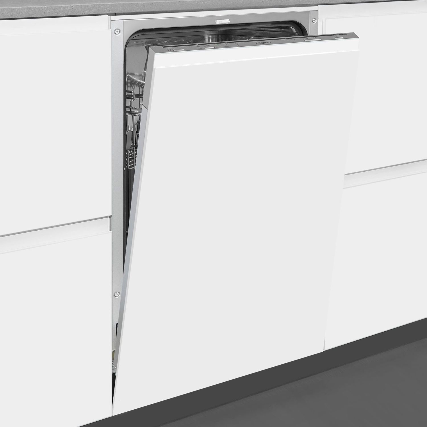 Masina de spalat vase incorporabila, Exquisit, 9 seturi, inox