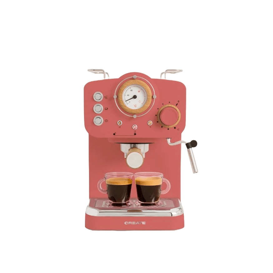 Espressor Retro manual, CREATE, Thera Retro, teracota