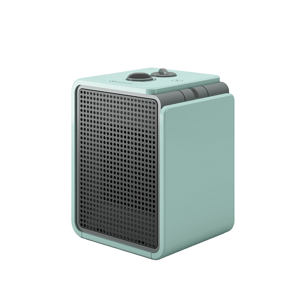 Aeroterma electrica cu termostat, Olimpia Splendid, Caldo Cubic, 1800 W, turcoaz