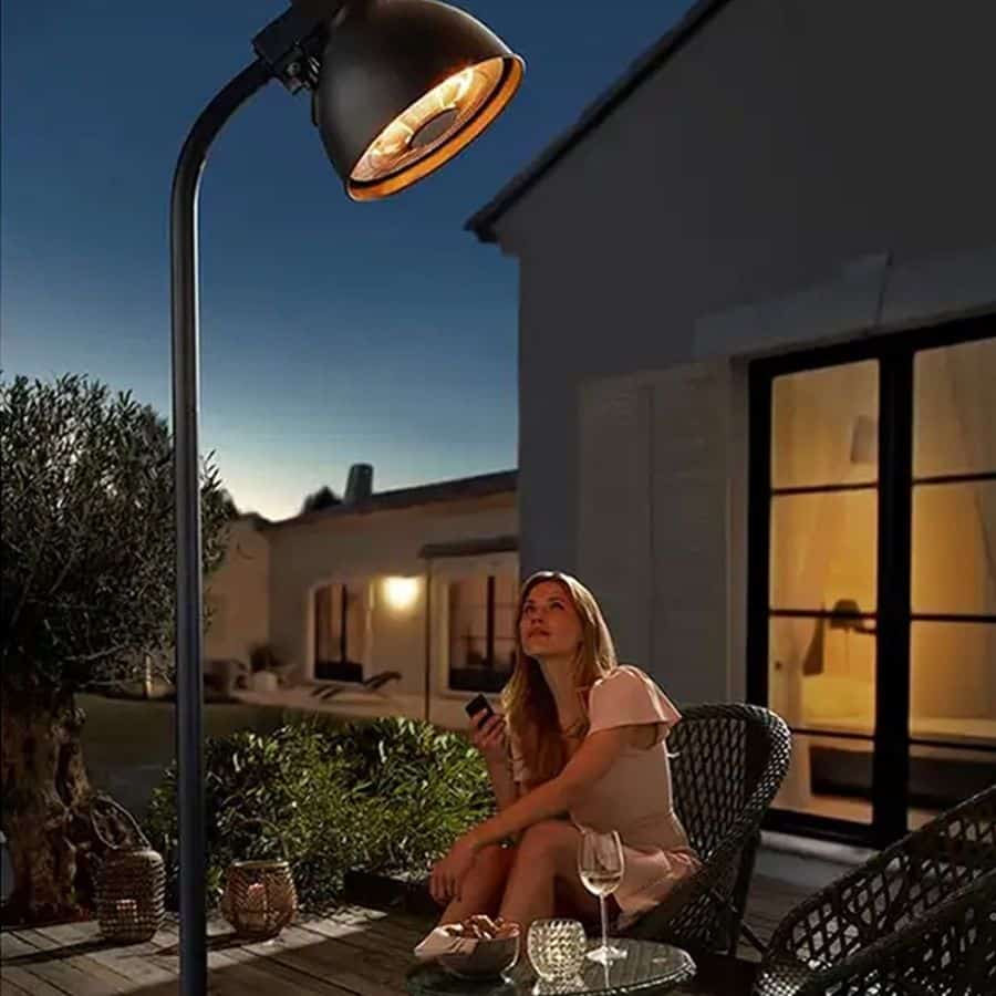 Incalzitor electric de terasa, Eurom, Sunset, 2000 W, negru