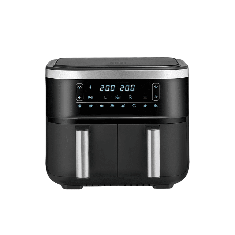 Friteuza dubla cu aer cald Air Fryer, Severin, 7.6 litri, negru
