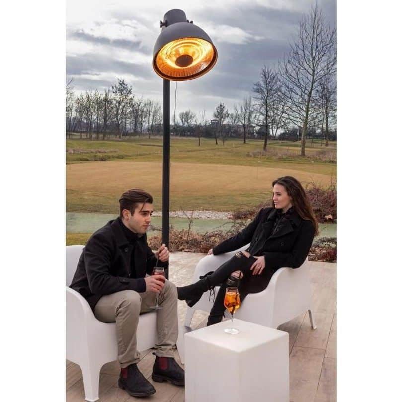 Incalzitor electric de terasa, Eurom, Sunset, 2000 W, negru