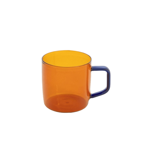 Set 4 cani, CREATE, Ambar Collection, 210 ml, portocaliu