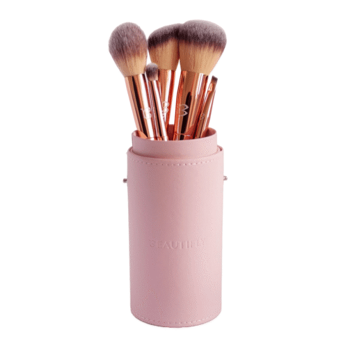 Set 5 pensule pentru machiaj, Beautifly, B-Brush, roz