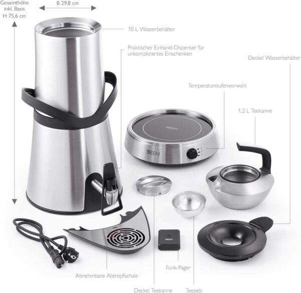 Samovar electric, BEEM, Amira, 10 litri, inox