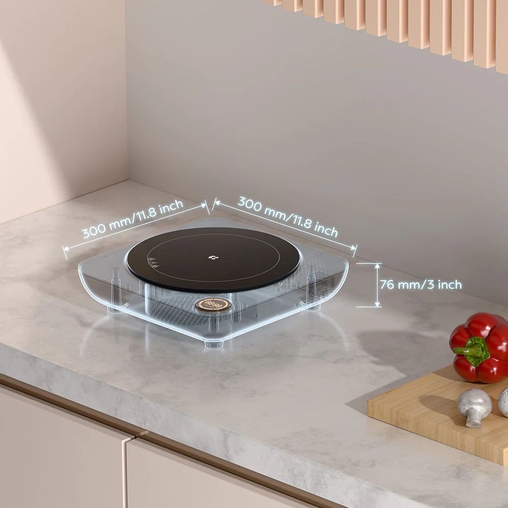 Plita electrica cu inductie, Ciarra, Donut Midnight Dream, 1 zona, bleumarin