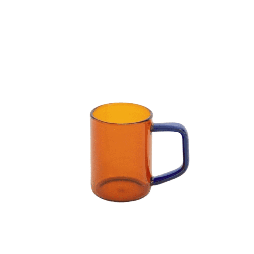 Set 4 cani, CREATE, Ambar Collection, 130 ml, portocaliu