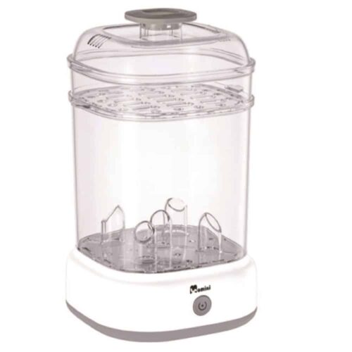 Sterilizator pentru biberoane, Momini, Quick Steam, alb
