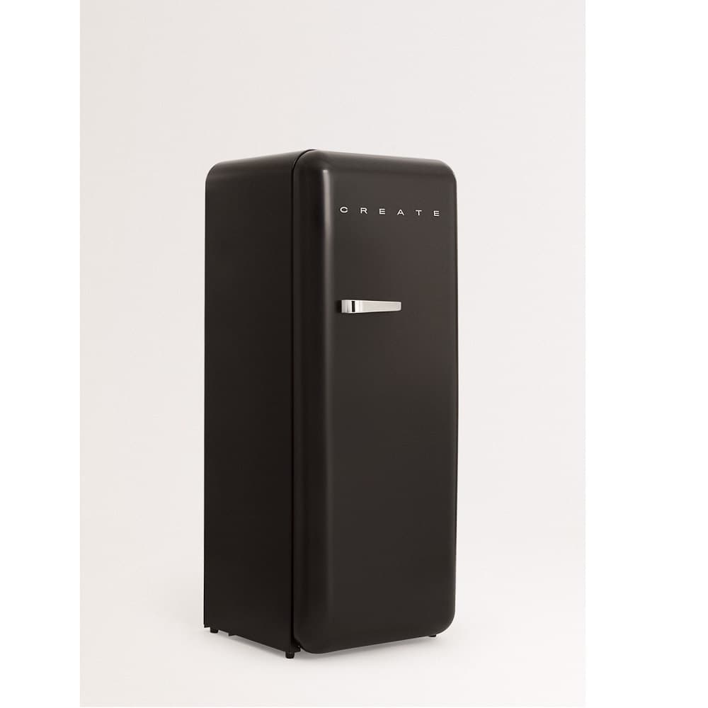 Frigider Retro, CREATE, 281 litri, negru/silver