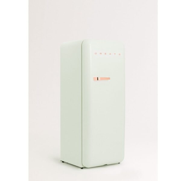 Frigider Retro, CREATE, 281 litri, verde pastel/rose gold