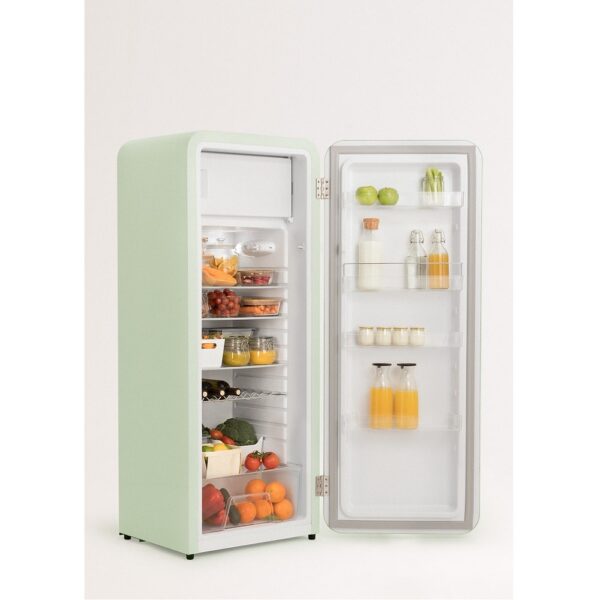 Frigider Retro, CREATE, 281 litri, verde pastel/teracota