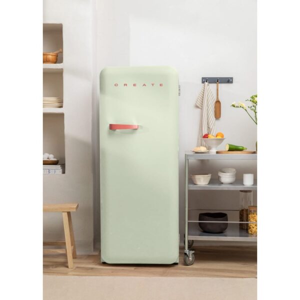 Frigider Retro, CREATE, 281 litri, verde pastel/teracota