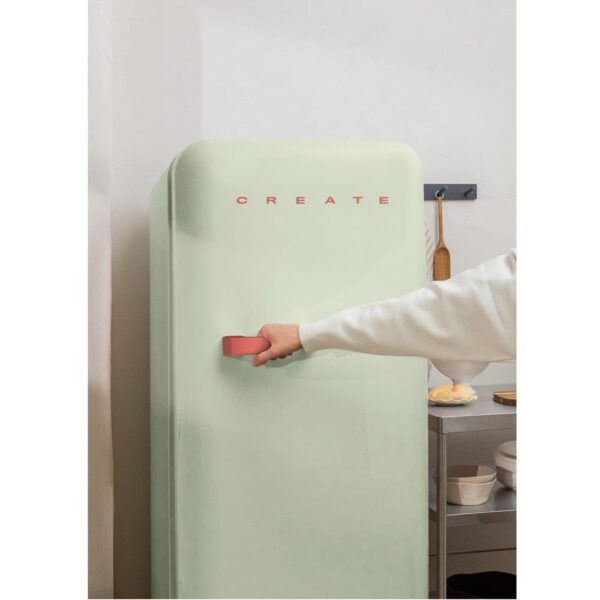Frigider Retro, CREATE, 281 litri, verde pastel/teracota