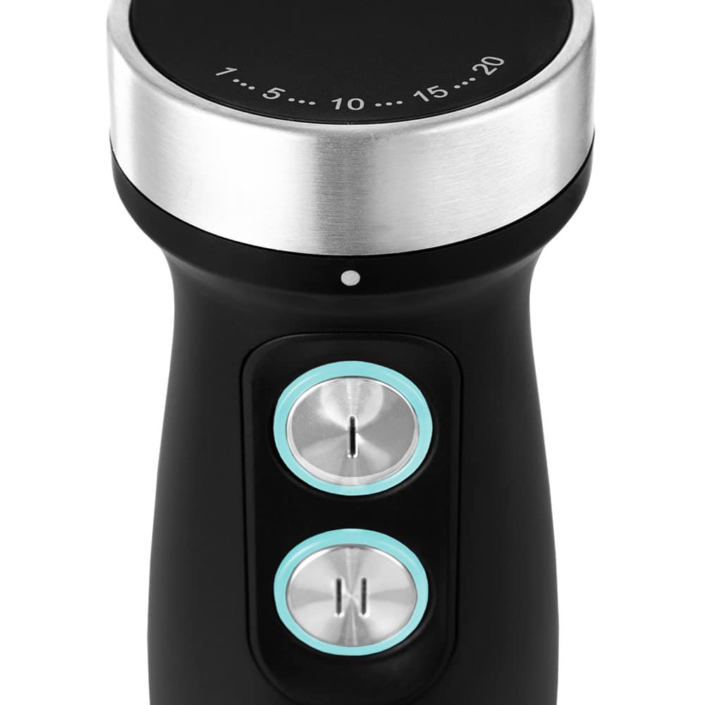 Blender de mana si accesorii, 5in1, Gastroback, 1200 W, argintiu