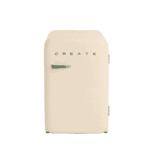 Mini frigider Retro, CREATE, 107 litri, crem/sage